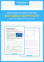 Vorschau - Arbeitsblätter - Technik - Bistabile Kippstufe - Deckblatt