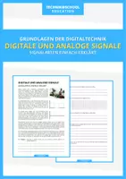 Vorschau - Arbeitsblätter - Technik - Signalarten - Deckblatt