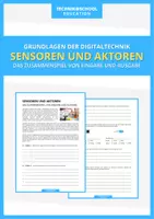 Vorschau - Arbeitsblätter - Technik - Sensoren und Aktoren - Deckblatt