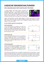Vorschau - Arbeitsblätter - Technik - Logische Grundschaltungen - Seite 2