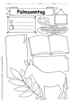 Vorschau - Arbeitsblätter - Palmsonntag - Evangelisches Kirchenjahr - Steckbrief & Infotext - Seite 3