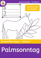 Vorschau - Arbeitsblätter - Palmsonntag - Katholisches Kirchenjahr - Steckbrief & Infotext - Deckblatt