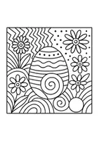 Vorschau - Arbeitsblätter - Ostereier Ausmalbilder Pop-Art Klasse 3/4 Frühling - Seite 3