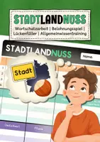 Vorschau - Spiele - StandLandNuss | Spiel zu Wortschatz & Allgemeinwissen - Deckblatt