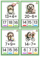 Voorbeeld - kleuren speurtocht sommen tot 20 lente bewegend leren - Voorblad