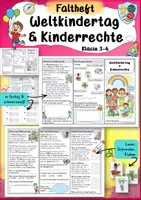 Vorschau - Arbeitsblätter - Weltkindertag und Kinderrechte Mini-Faltheft - Deckblatt