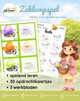 Voorbeeld - Lente - Zaklampspel - Spelling - Voorblad