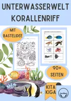 Vorschau - Arbeitsblätter - Unterwasserwelt im Kindergarten Thema Meer Projekt Meerestiere Kita - Deckblatt