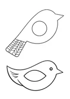 Vorschau - Mal- und Bastelvorlagen - Vögel im Frühling (Vögel im Winter) - Fensterbilder - Seite 2