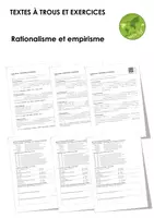Aperçu - Feuilles d'exercices - Rationalisme et empirisme (textes à trous, exercices, vidéo explicative) - Page de couverture