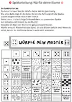 Vorschau - Spiele - Frühling 🌸 Würfeln und Malen 🌼 Blumen Spiel - Seite 1
