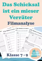 Vorschau - Arbeitsblätter - Werte und Normen / Philosophie Film: Das Schicksal ist ein mieser Verräter / Klasse 7,8,9 - Deckblatt