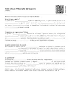 Aperçu - Feuilles d'exercices - Philosophie de la guerre (textes à trous, exercices, vidéo explicative) - Page 2