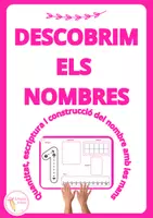 Vista previa - Tarjetas / Manipulativos - Descombrim els nombres...amb les mans👐🏻🩷 - página 1