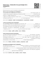 Aperçu - Feuilles d'exercices - Introduction à la psychologie de la réadaptation (textes à trous, exercices, vidéo explicative) - Page 1