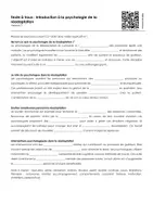 Aperçu - Feuilles d'exercices - Introduction à la psychologie de la réadaptation (textes à trous, exercices, vidéo explicative) - Page 2