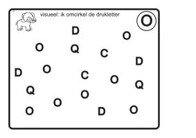 Voorbeeld - letterboekje: de letter o - Pagina 1