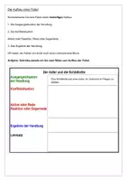 Vorschau - Arbeitsblätter - Der Aufbau einer Fabel - Arbeitsblatt - Seite 1
