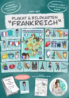 Vorschau - Arbeitsblätter - Plakat und Bildkarten "Frankreich" / Frankreichkarte - Deckblatt
