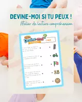 Aperçu - Fiches - Devine-moi si tu peux - Atelier de lecture compréhension - Page de couverture