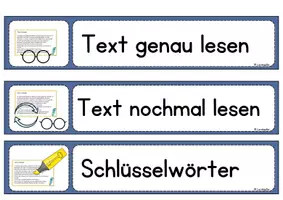 Vorschau - Poster - Lesestrategien: Aushang fürs Klassenzimmer - Seite 3