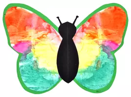 Vorschau - Mal- und Bastelvorlagen - Kunst im Frühling: "Coole Schmetterlinge mit der Abklatschtechnik" gestalten - Seite 2