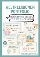Vorschau - Unterrichtsreihen - Weltreligionen Portfolio - fächerübergreifende Reihe - Deckblatt