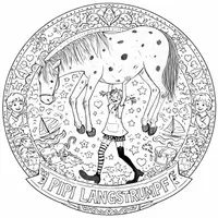 Vorschau - Mal- und Bastelvorlagen - 4 Mandalas: Starke Mädchen* - Seite 1