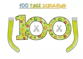 Vorschau - Mal- und Bastelvorlagen - 100 Tage Schulkind_Brille - Seite 3
