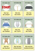 Vorschau - Spiele - Wohnen Möbel Haus Lesespiel Ich habe wer hat - DaZ DaF Sprachförderung - Seite 3