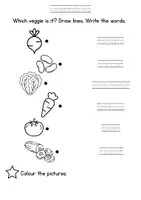 Vorschau - Arbeitsblätter - fruits and vegetables_englisch Vokabeln - Seite 1