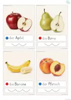 Vorschau - Fördermaterial/Inklusion - Wort-Bild-Karten DaZ Wortschatz Obst - Seite 2