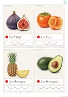 Vorschau - Fördermaterial/Inklusion - Wort-Bild-Karten DaZ Wortschatz Obst - Seite 3