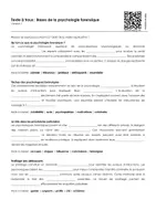 Aperçu - Feuilles d'exercices - Bases de la psychologie forensique (textes à trous, exercices, vidéo explicative) - Page 1