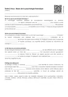 Aperçu - Feuilles d'exercices - Bases de la psychologie forensique (textes à trous, exercices, vidéo explicative) - Page 2