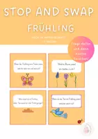Vorschau - Spiele - Stopp and Swap Frühling / Sprechanlass Frühling / Projektwoche Frühling - Deckblatt