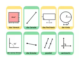 Vorschau - Bildkarten - Geometrie Linien wichtige Begriffe (1) - Seite 2