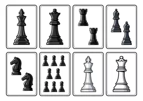 Vorschau - Bildkarten - Schachfiguren - Deckblatt