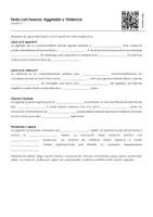 Vista previa - Hojas de trabajo - Aggresión y Violencia (textos con espacios en blanco, ejercicios, vídeo explicativo) - página 2