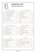 Vorschau - Arbeitsblätter - DaZ/F Förderung Lernbereiche Checkliste Niveau A1-A2 - Seite 1