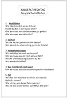 Vorschau - Anderer Materialtyp - Kindersprechtag Fragebogen - Seite 1