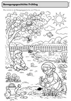 Vorschau - Arbeitsblätter - Bewegungsgeschichte Frühling – Bewegungsgeschichte mit Arbeitsblättern für Klasse 1 & 2 - Seite 3