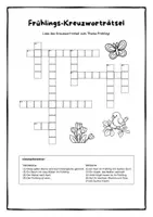 Vorschau - Stundenentwürfe - Frühlingsrätsel - Suchsel, Kreuzworträtsel, Zahlenrätsel, Frühlings-ABC - Seite 2