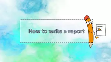 Vorschau - Präsentationen/Tafelbilder - how to write a report - Seite 1