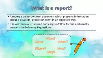 Vorschau - Präsentationen/Tafelbilder - how to write a report - Seite 2