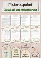 Vorschau - Arbeitsblätter - Zugvögel und Orientierung Lesetext mit Fragen + Lösungen Leseverstehen Wortspeicher didaktische Reserve Lesen Leseverständnis - Deckblatt