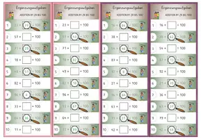 Vorschau - Spiele - Ergänzungsaufgaben, 20x Denk Duett: Addition im ZR bis 100! Vielfach differenziert - Seite 3