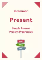 Vorschau - Arbeitsblätter - Grammar Cards: Present - Deckblatt