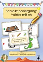 Vorschau - Arbeitsblätter - Schreibspaziergang Wörter mit ch - Deckblatt