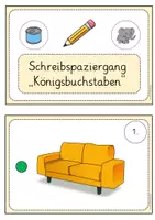 Vorschau - Arbeitsblätter - Schreibspaziergang - Königsbuchstaben, Silbenkönige, Klasse 1 - Seite 1